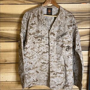US Marines Desert Marpat Digital Camo Shirt size large regular